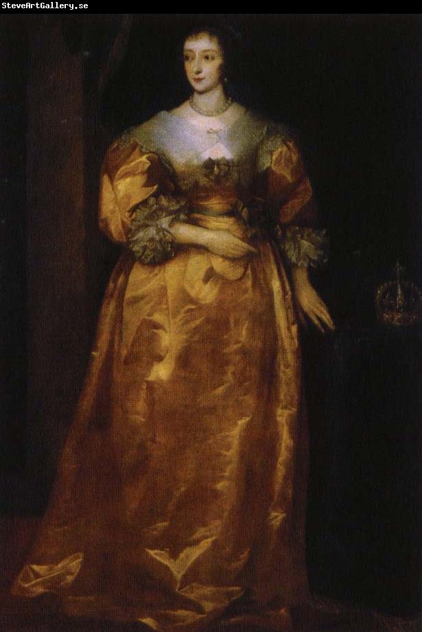 anthonis van dyck henrietta av frankrike, englands drottning